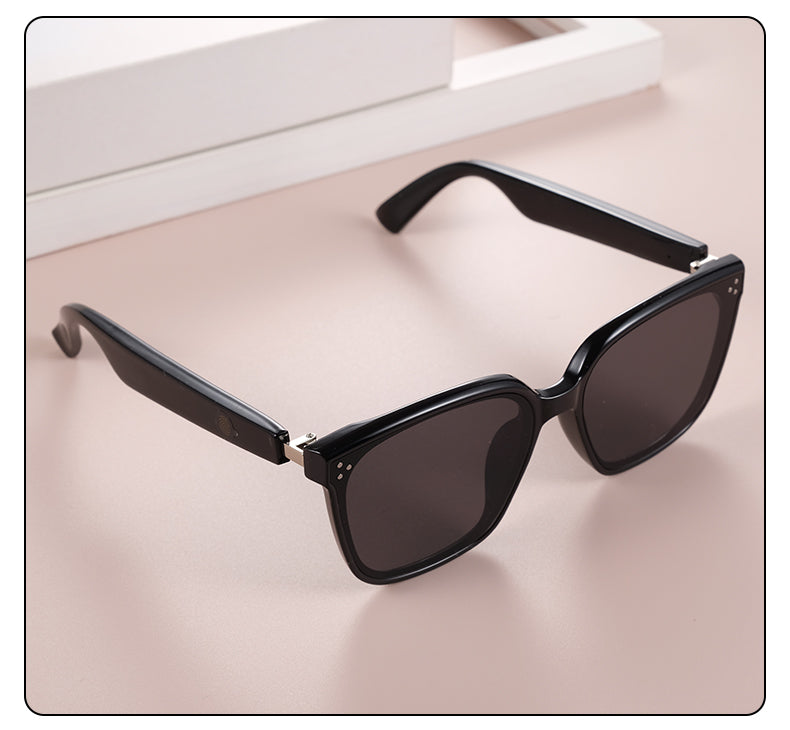 Audio headphones bluetooth glass