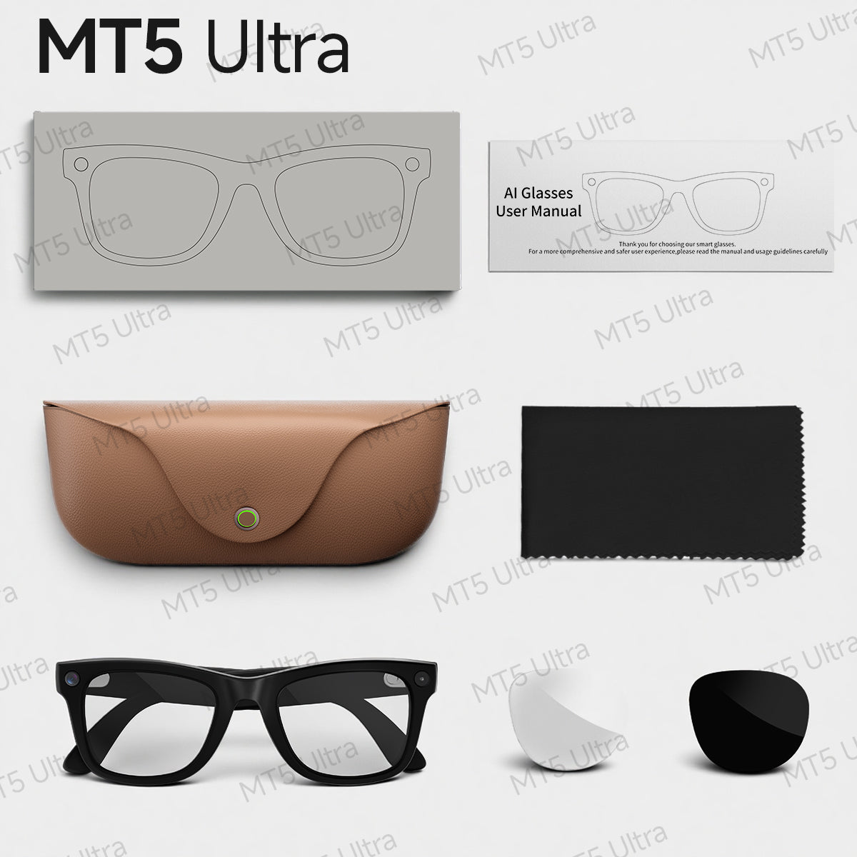 Smart Glasses MT5 Ultra AI Smart Recording Glasses